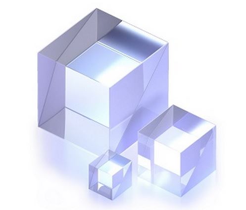 Non polarizing beamsplitter cubes